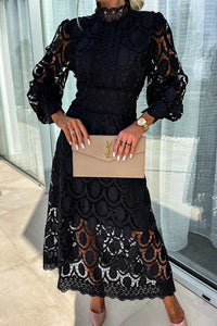 Liza Romantic Lace Overlay Dress