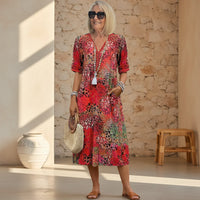 Vibrant Midi Dress