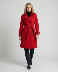 Ophelia | Elegant Full-Length Double-Breasted Wool Coat