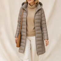 Elodie | Longline Quilted Puffer Coat for Women