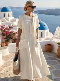 Fleur Pocket Detail Flowy Dress