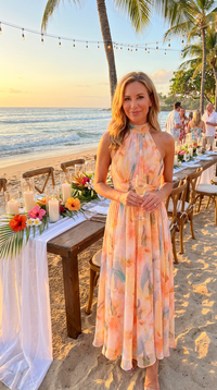 Halter™ - Maxi Dress with Print