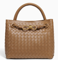 Woven Pu Leather Top-Handle Bag