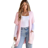Quinn | Women's Long Knit Cardigan with Pockets