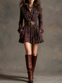 Vintage Red and Brown