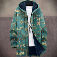 Tessa | Women's Floral Fleece Hooded Jacket
