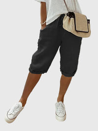 Soft Tailored Relaxed Linen-Blend Shorts