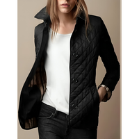 Eva | Women's Short Quilted Waterproof Jacket with Button Closure