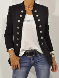 Vivian | Women's Military Blazer with Stand-Up Collar