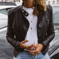 Carol | Stylish Quilted Leather Jacket for Women