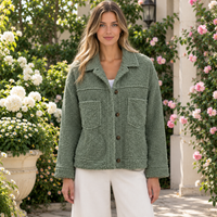 Freya | Cozy Teddy Fleece Jacket with Collar and Pockets