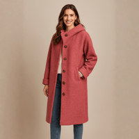 Felicity | Women's Elegant Mid-Length Button Coat