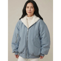 Liana | Women's Hooded Bomber Jacket with Full-Zip Front and Relaxed Fit