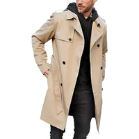 Elliot | Classic Double-Breasted Trench Coat for Men