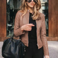 Catherine | Stylish Quilted Leather Jacket for Women