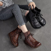 Vanessa | Fashionable Vintage Leather Ankle Boots