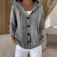 Karla | Women’s Hooded Long Sleeves Knit Cardigan