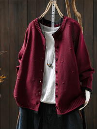 Ember | Women's Oversized Textured Button Cardigan