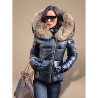 Bianca | Women's Puffer Winter Jacket with Oversized Hood and Fur Trim