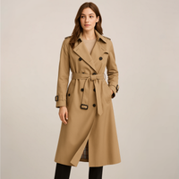 Amelia | Women's Double-Breasted Belted Trench Coat