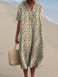 Femke Heritage Floral Print Dress