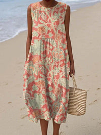 Elin Delicate Floral Vintage Dress