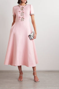 South Beach Zoe Bow with Crystal Embellished Midi Dress Warm Weather Style